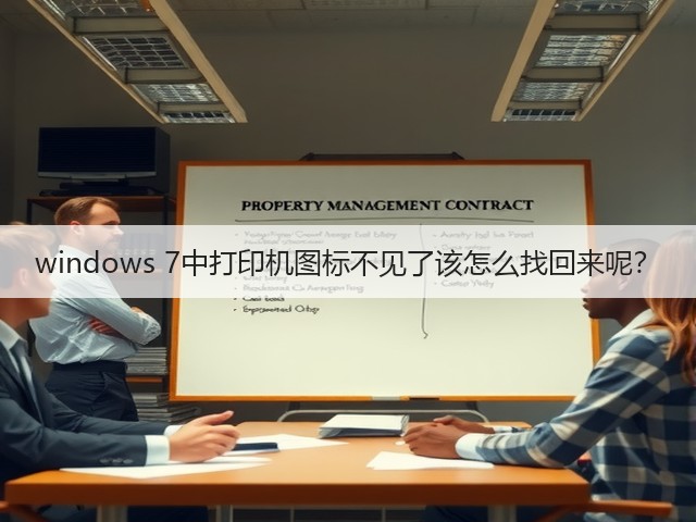 windows 7中打印机图标不见了该怎么找回来呢?(图2) windows 7中打印机图标不见了该怎么找回来呢?(图2)