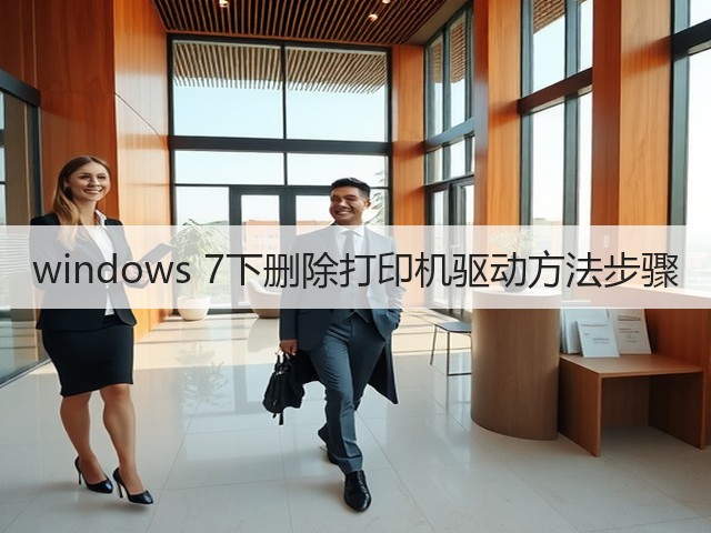 windows 7下删除打印机驱动方法步骤(图1)