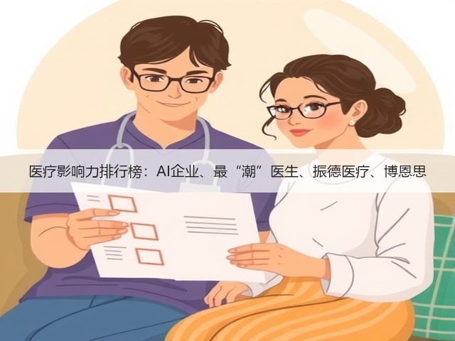 医疗影响力排行榜:AI企业、最“潮”医生、振德医疗、博恩思(图1) 医疗影响力排行榜:AI企业、最“潮”医生、振德医疗、博恩思(图1)