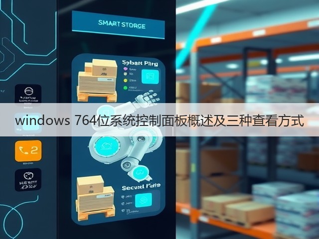 windows 764位系统控制面板概述及三种查看方式(图2) windows 764位系统控制面板概述及三种查看方式(图2)
