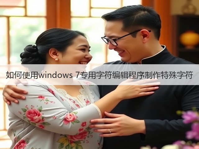 如何使用windows 7专用字符编辑程序制作特殊字符(图1) 如何使用windows 7专用字符编辑程序制作特殊字符(图1)