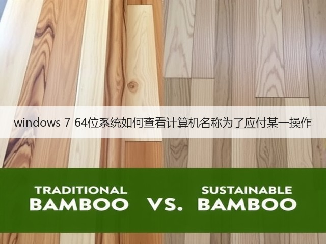 windows 7 64位系统如何查看计算机名称为了应付某一操作(图3)