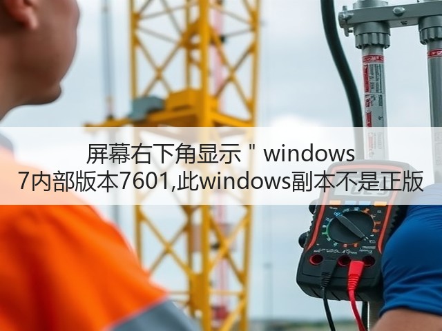 屏幕右下角显示"windows 7内部版本7601,此windows副本不是正版(图2) 屏幕右下角显示"windows 7内部版本7601,此windows副本不是正版(图2)