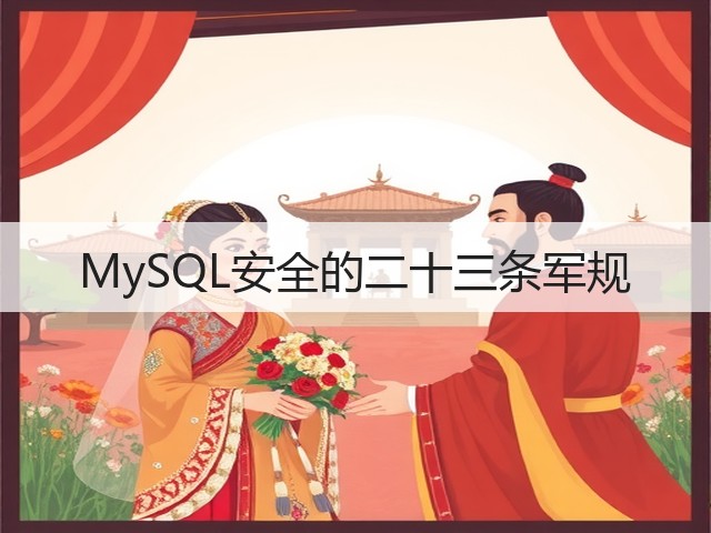 MySQL安全的二十三条军规(图3) MySQL安全的二十三条军规(图3)