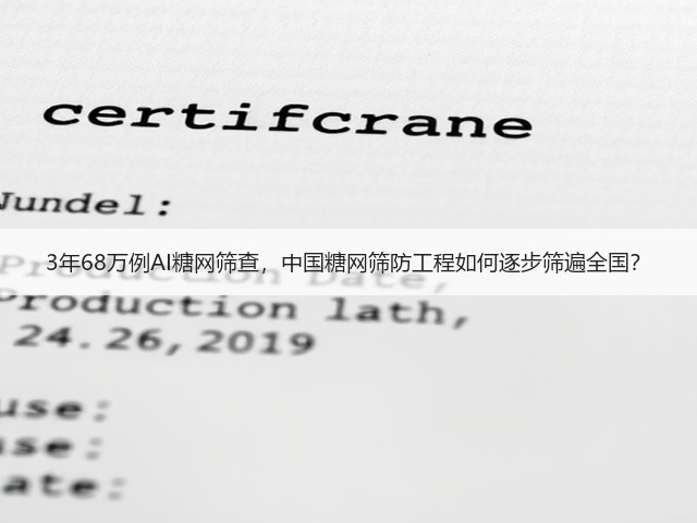 3年68万例AI糖网筛查,中国糖网筛防工程如何逐步筛遍全国?(图3) 3年68万例AI糖网筛查,中国糖网筛防工程如何逐步筛遍全国?(图3)