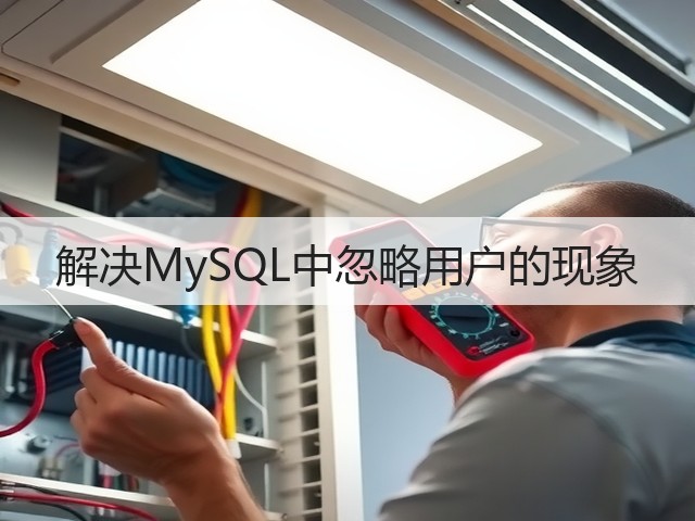 解决MySQL中忽略用户的现象(图2) 解决MySQL中忽略用户的现象(图2)