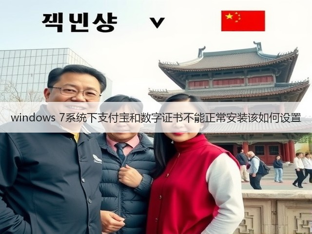 windows 7系统下支付宝和数字证书不能正常安装该如何设置(图3) windows 7系统下支付宝和数字证书不能正常安装该如何设置(图3)