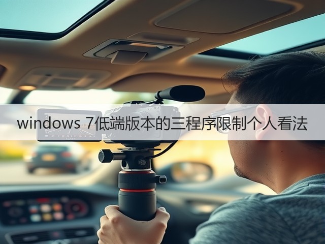 windows 7低端版本的三程序限制个人看法(图1) windows 7低端版本的三程序限制个人看法(图1)
