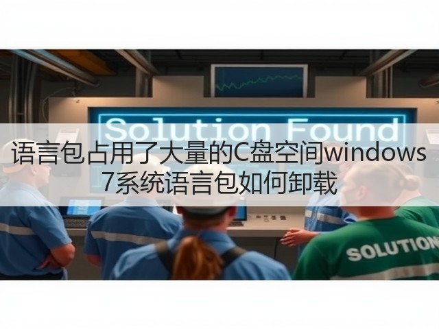 语言包占用了大量的C盘空间windows 7系统语言包如何卸载(图2) 语言包占用了大量的C盘空间windows 7系统语言包如何卸载(图2)
