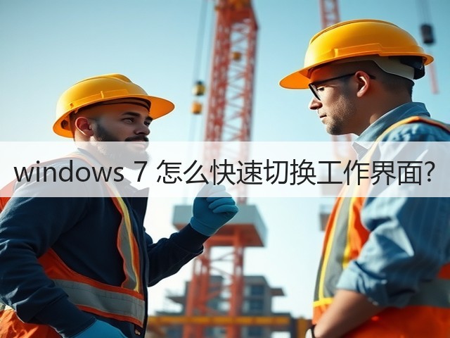 windows 7 怎么快速切换工作界面?(图3) windows 7 怎么快速切换工作界面?(图3)
