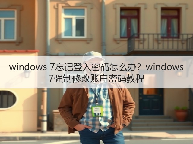 windows 7忘记登入密码怎么办?windows 7强制修改账户密码教程(图3) windows 7忘记登入密码怎么办?windows 7强制修改账户密码教程(图3)