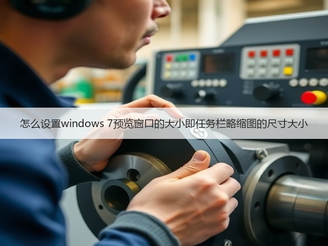 怎么设置windows 7预览窗口的大小即任务栏略缩图的尺寸大小(图1) 怎么设置windows 7预览窗口的大小即任务栏略缩图的尺寸大小(图1)