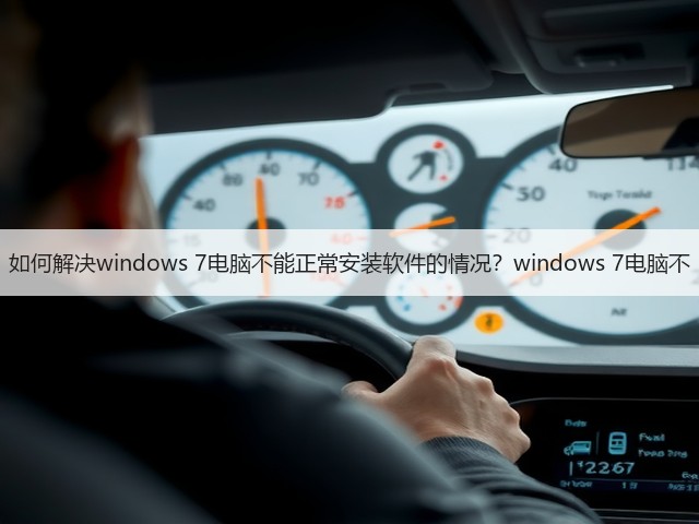 如何解决windows 7电脑不能正常安装软件的情况？windows 7电脑不(图3)