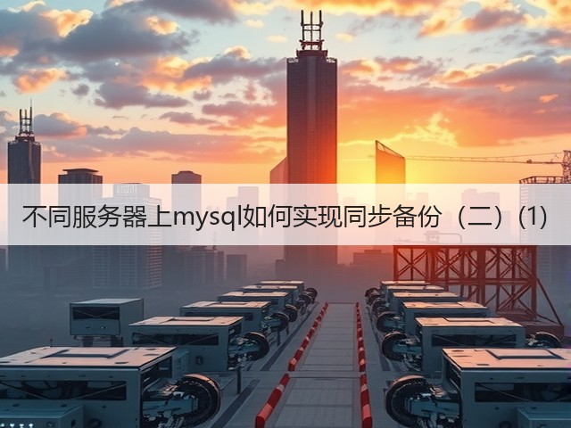 不同服务器上mysql如何实现同步备份(二)(1)(图2) 不同服务器上mysql如何实现同步备份(二)(1)(图2)