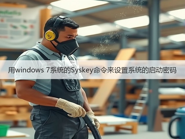 用windows 7系统的Syskey命令来设置系统的启动密码(图2) 用windows 7系统的Syskey命令来设置系统的启动密码(图2)