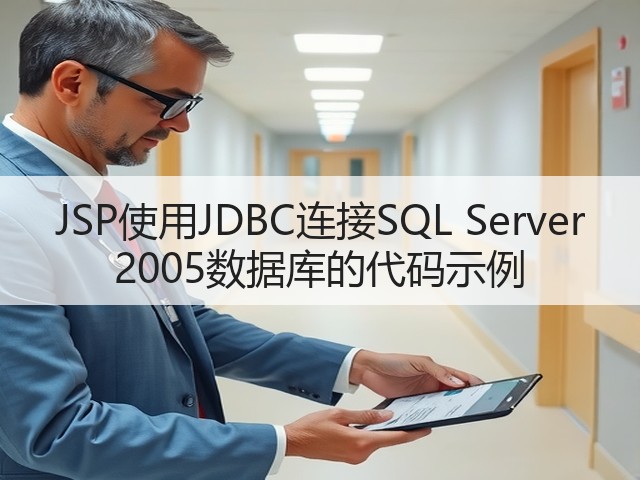 JSP使用JDBC连接SQL Server 2005数据库的代码示例(图2) JSP使用JDBC连接SQL Server 2005数据库的代码示例(图2)