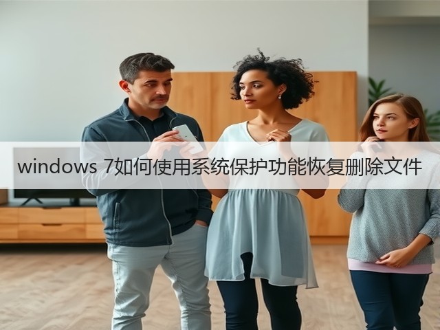 windows 7如何使用系统保护功能恢复删除文件(图1) windows 7如何使用系统保护功能恢复删除文件(图1)