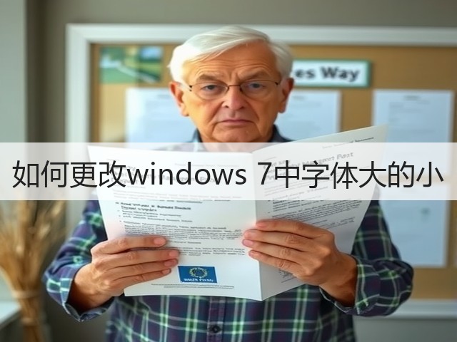 如何更改windows 7中字体大的小(图1) 如何更改windows 7中字体大的小(图1)