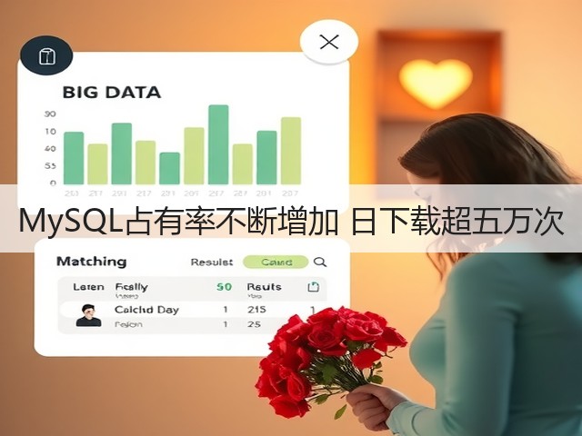 MySQL占有率不断增加 日下载超五万次(图1)