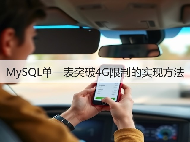 MySQL单一表突破4G限制的实现方法(图3) MySQL单一表突破4G限制的实现方法(图3)
