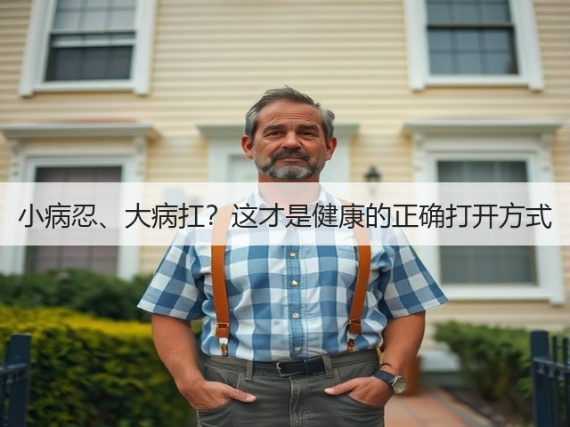 小病忍、大病扛?这才是健康的正确打开方式(图3) 小病忍、大病扛?这才是健康的正确打开方式(图3)