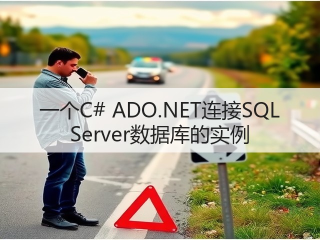 一个C# ADO.NET连接SQL Server数据库的实例(图3)