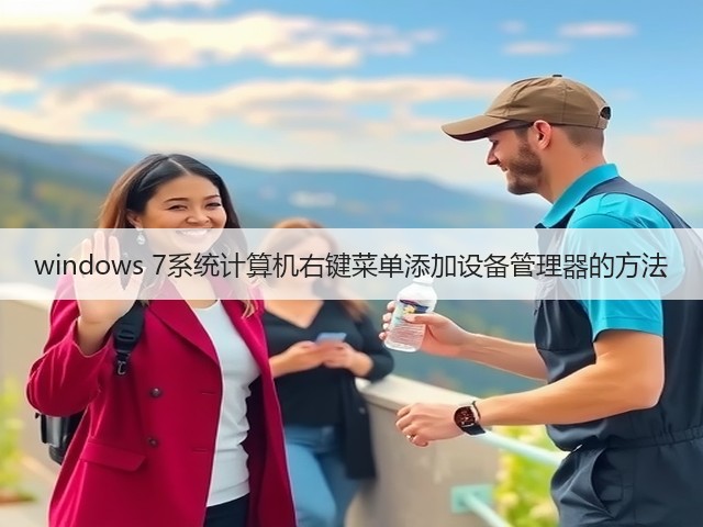 windows 7系统计算机右键菜单添加设备管理器的方法(图2) windows 7系统计算机右键菜单添加设备管理器的方法(图2)