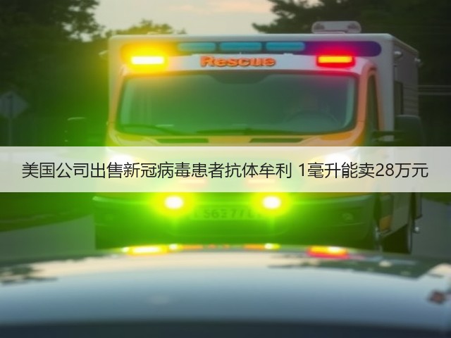 美国公司出售新冠病毒患者抗体牟利 1毫升能卖28万元(图3) 美国公司出售新冠病毒患者抗体牟利 1毫升能卖28万元(图3)