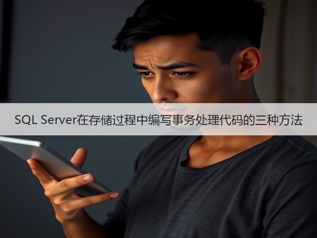 SQL Server在存储过程中编写事务处理代码的三种方法(图1) SQL Server在存储过程中编写事务处理代码的三种方法(图1)
