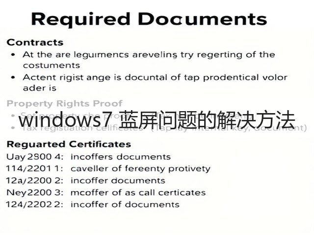 windows7 蓝屏问题的解决方法(图2)