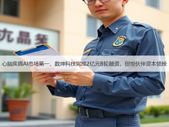 心脑疾病AI市场第一，数坤科技完成2亿元B轮融资，创世伙伴资本领投(图1)