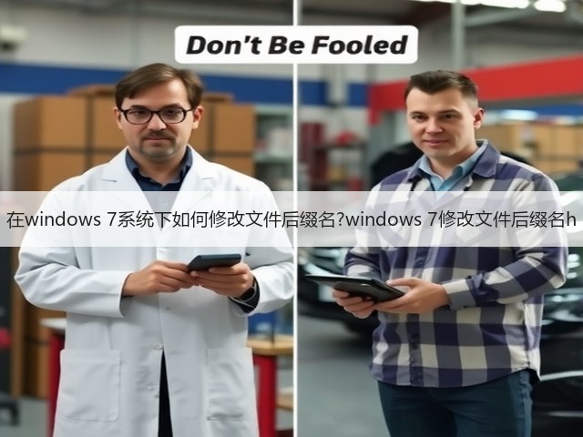 在windows 7系统下如何修改文件后缀名?windows 7修改文件后缀名h(图2) 在windows 7系统下如何修改文件后缀名?windows 7修改文件后缀名h(图2)