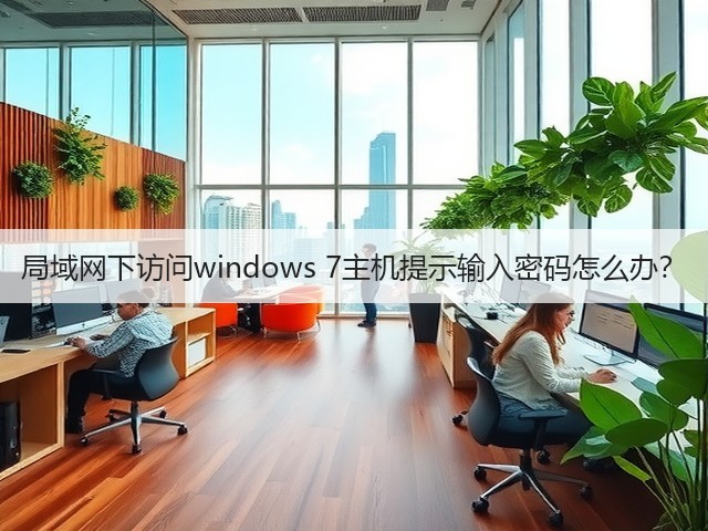 局域网下访问windows 7主机提示输入密码怎么办？(图1)
