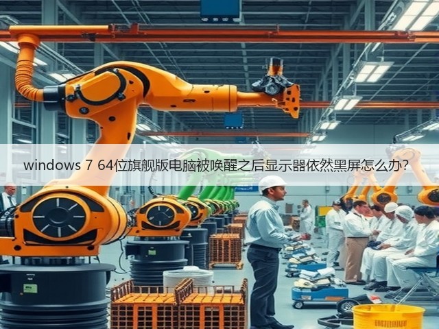 windows 7 64位旗舰版电脑被唤醒之后显示器依然黑屏怎么办？(图3)