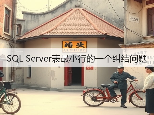 SQL Server表最小行的一个纠结问题(图1) SQL Server表最小行的一个纠结问题(图1)