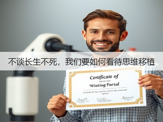 不谈长生不死,我们要如何看待思维移植(图3) 不谈长生不死,我们要如何看待思维移植(图3)