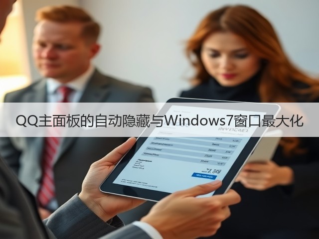 QQ主面板的自动隐藏与Windows7窗口最大化(图1) QQ主面板的自动隐藏与Windows7窗口最大化(图1)