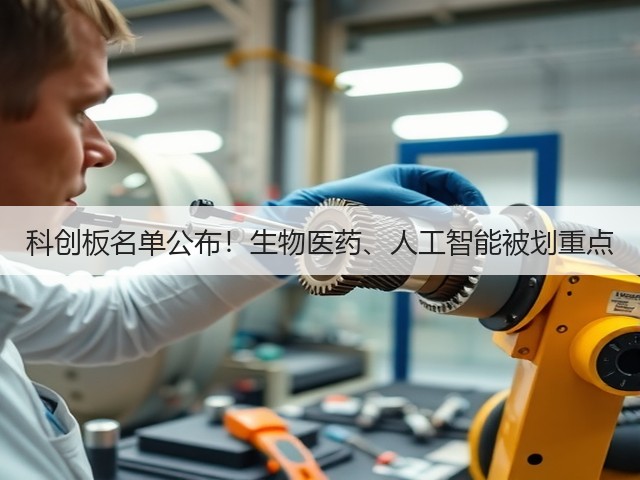 科创板名单公布！生物医药、人工智能被划重点(图2)