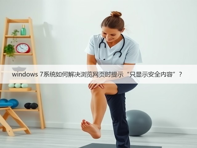 windows 7系统如何解决浏览网页时提示“只显示安全内容”?(图1) windows 7系统如何解决浏览网页时提示“只显示安全内容”?(图1)