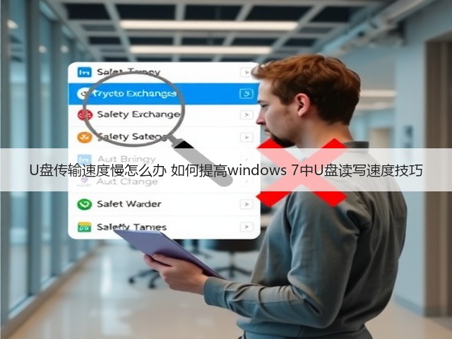 U盘传输速度慢怎么办 如何提高windows 7中U盘读写速度技巧(图3) U盘传输速度慢怎么办 如何提高windows 7中U盘读写速度技巧(图3)