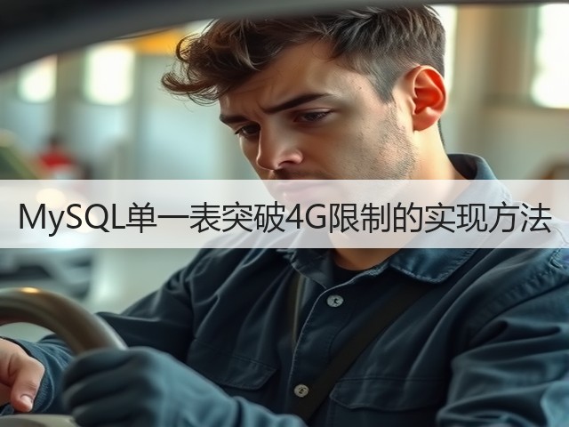 MySQL单一表突破4G限制的实现方法(图3) MySQL单一表突破4G限制的实现方法(图3)