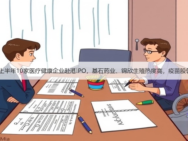 2019年上半年10家医疗健康企业赴港IPO,基石药业、锦欣生殖热度高,疫苗股领跑股价(图2) 2019年上半年10家医疗健康企业赴港IPO,基石药业、锦欣生殖热度高,疫苗股领跑股价(图2)