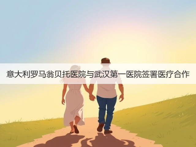 意大利罗马翁贝托医院与武汉第一医院签署医疗合作(图1)