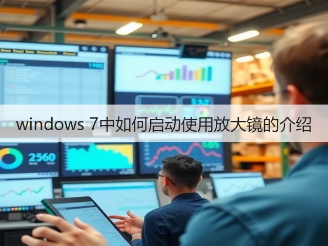 windows 7中如何启动使用放大镜的介绍(图1) windows 7中如何启动使用放大镜的介绍(图1)