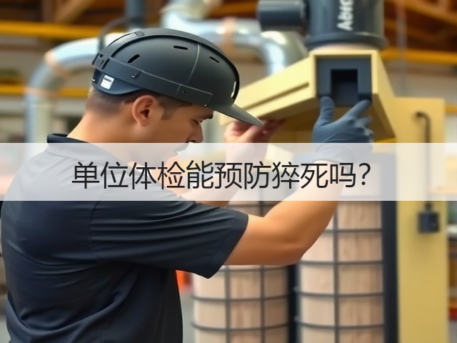 单位体检能预防猝死吗?(图2) 单位体检能预防猝死吗?(图2)