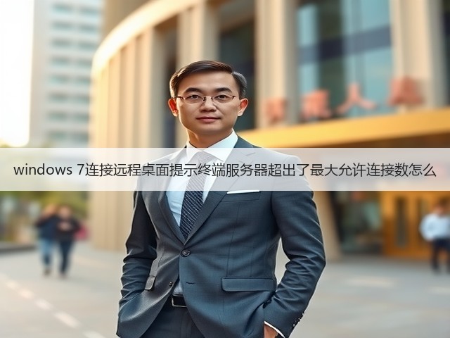 windows 7连接远程桌面提示终端服务器超出了最大允许连接数怎么(图2) windows 7连接远程桌面提示终端服务器超出了最大允许连接数怎么(图2)