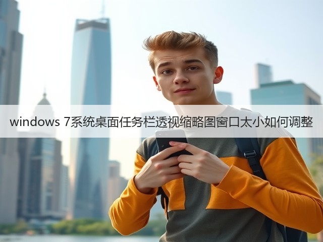 windows 7系统桌面任务栏透视缩略图窗口太小如何调整(图1) windows 7系统桌面任务栏透视缩略图窗口太小如何调整(图1)