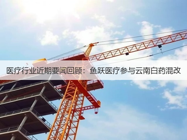 医疗行业近期要闻回顾:鱼跃医疗参与云南白药混改(图3) 医疗行业近期要闻回顾:鱼跃医疗参与云南白药混改(图3)