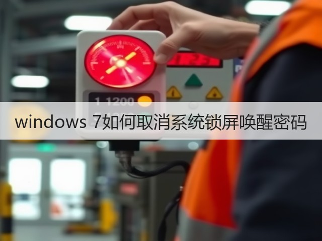 windows 7如何取消系统锁屏唤醒密码(图1) windows 7如何取消系统锁屏唤醒密码(图1)