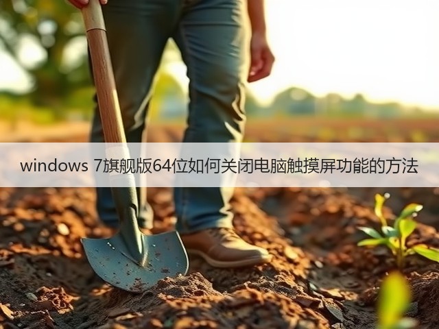 windows 7旗舰版64位如何关闭电脑触摸屏功能的方法(图3)